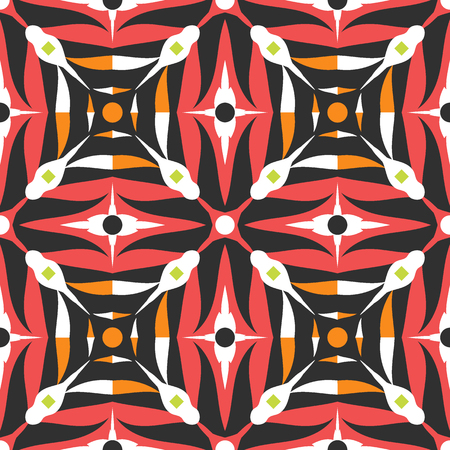 Encaustic tiles seamless pattern. Vector EPS 10のイラスト素材