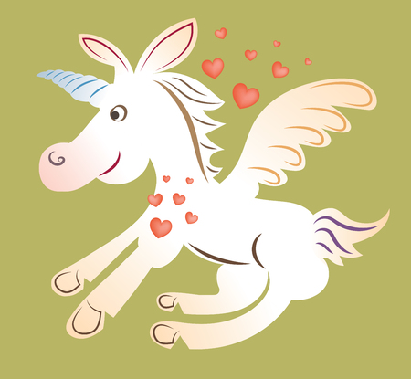 Unicorn - Mythical creatureのイラスト素材
