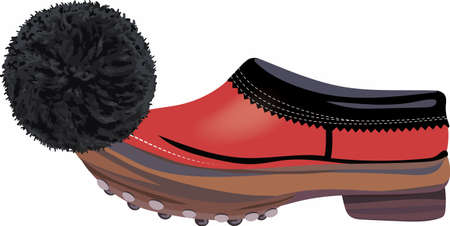 Tsarouchi - Greek traditional costume shoes.