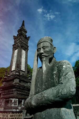 tomb of Khai Dinh, Hue city, Vietnamの写真素材