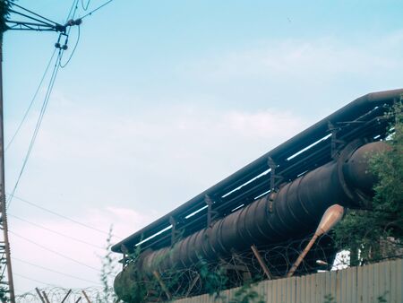 factory industry, urbanization of city pipe factoriesの写真素材
