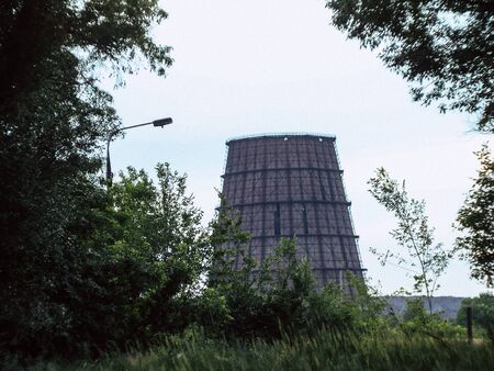 factory industry, urbanization of city pipe factoriesの写真素材