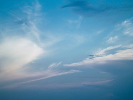 beautyfull Gently blue sky on a warm summer eveningの写真素材