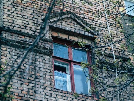 Russian courtyard conveying the atmosphere and romance of the countryの写真素材