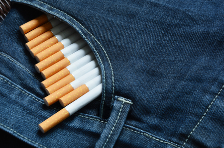 Cigarettes Smoking long, but life will be shortened.の写真素材