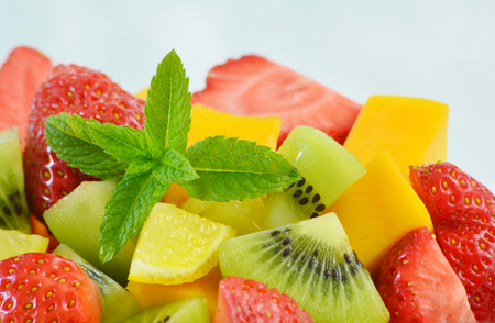 Variety of fresh fruit in the summer. Fruit mixed for health.の写真素材