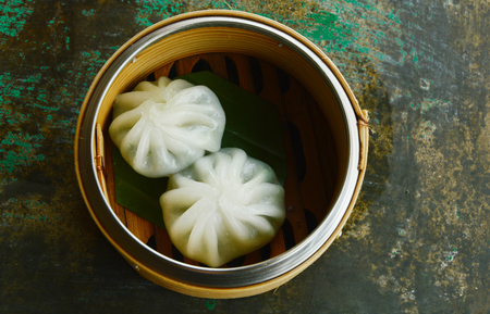 Leek Stuffed Dough is Dumpling popular food Chinese breakfast.の写真素材