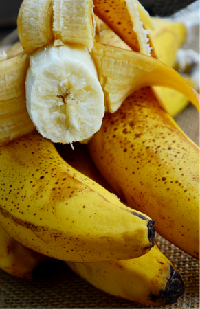 the more dark spots a banana has, the more prevalent its anti-cancerous properties areの写真素材