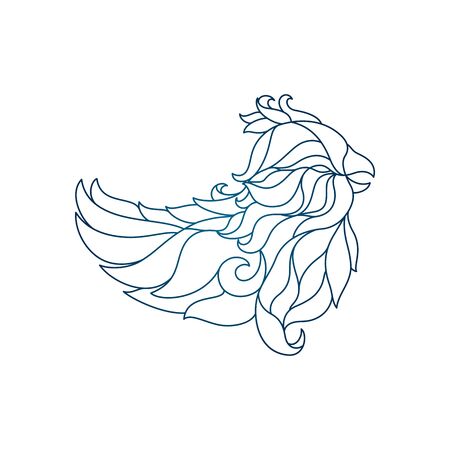 Vector illustration of decorative bird Decorative bird Vector for designのイラスト素材