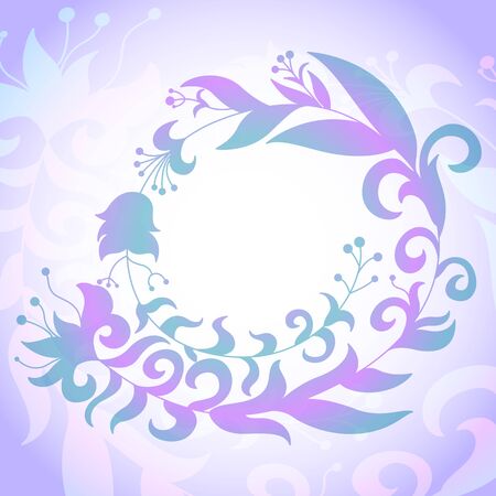 Flower Illustration Floral Background place your textのイラスト素材