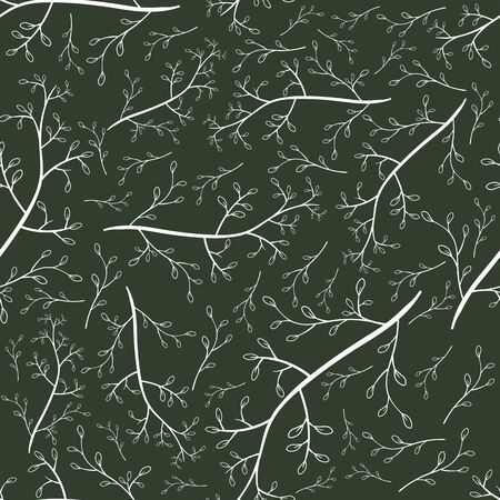 vector floral seamless pattern, Vintage floral patternのイラスト素材