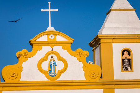 Church of Our Lady, located in Arraial dAjuda, Porto Seguro, Brazilの写真素材