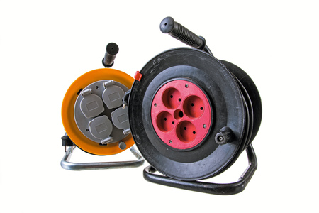 Electric extension on a reelの写真素材