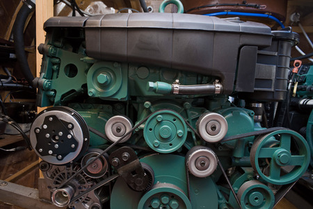 Motor boat engineの写真素材