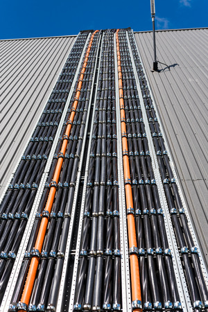 multicore high-voltage wires for transmission of large-capacity electrical networksの写真素材