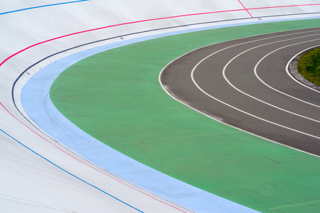 Bike paths for bicyclists in the open airの写真素材