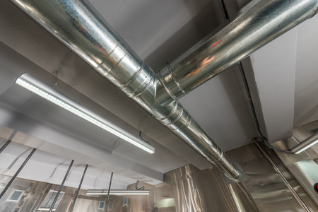 air conditioning system in a room with open ventilation chambersの写真素材