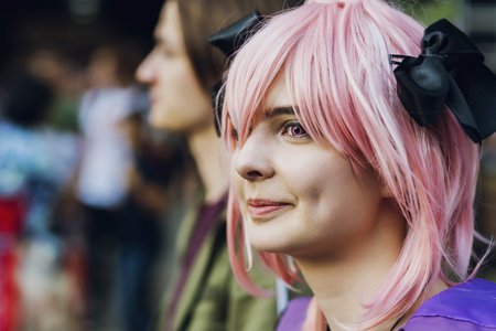 September 22, 2018 Kiev, Ukraine, Art Plant Platform. festival of modern pop culture COMIC CON,のeditorial素材