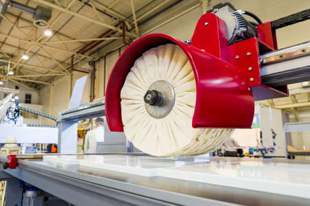 Grinding parts of furniture facadesの写真素材