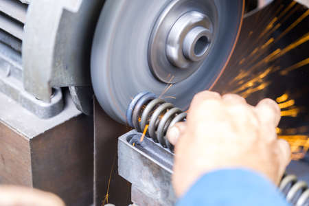 Manufacturing and sharpening of the spring