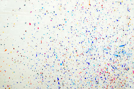 A drop of paint on the wall