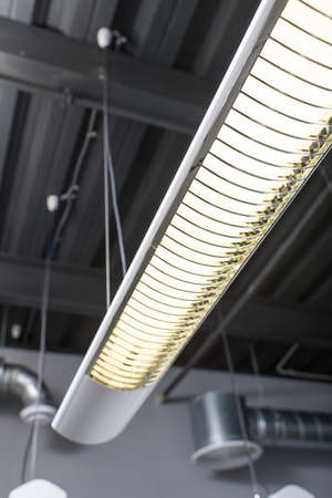 Hanging lamp, luminous, with lattice