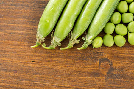 pea pods on the table