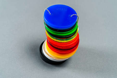 plastic color samples