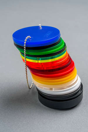 plastic color samples