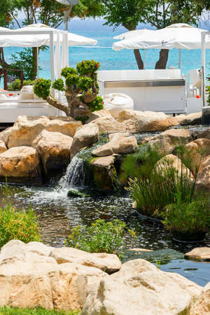 waterfall in the landscape designの写真素材