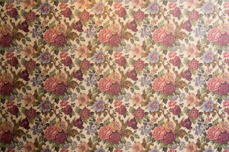 fabric wallpaper with floral print