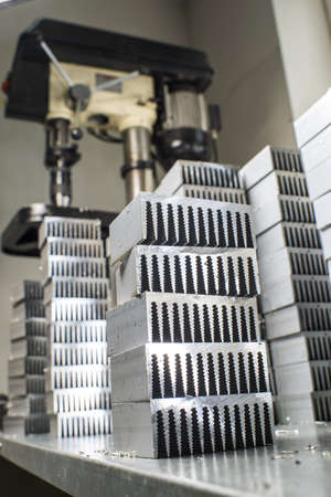 near the metal parts of the machine