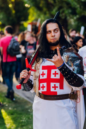 September 22, 2018 Kiev, Ukraine, Art Plant Platform.festival of modern pop culture COMIC CON.のeditorial素材