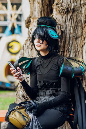 September 22, 2018 Kiev, Ukraine, Art Plant Platform. festival of modern pop culture COMIC CON,のeditorial素材