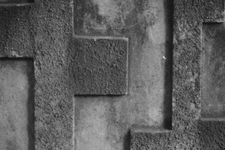 A wall with geometric patternの写真素材