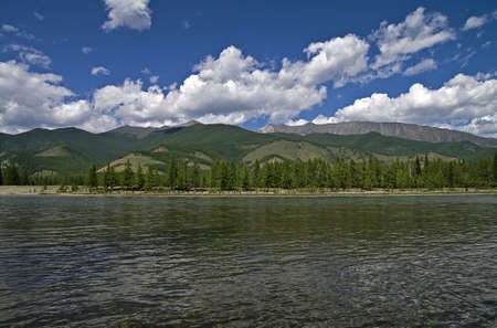 Sayan Oka in the middle reaches  Buryatia の写真素材