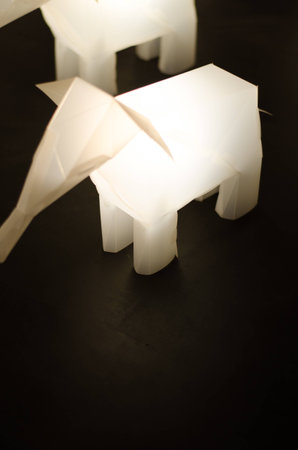 Elephant lamp.の写真素材