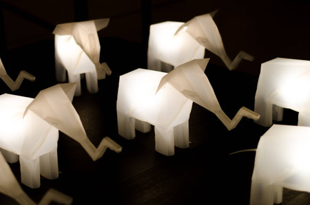 Elephant lamp.の写真素材