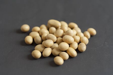 Close-up view of organic Soybeanの写真素材