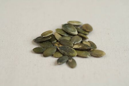 Close-up view of Italian organic Toasted Pumpkin Seeds