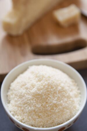 Close-up view of italian Parmesan Cheeseの写真素材