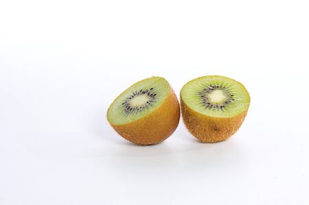 Kiwi tropical fruit on isolated whiteの写真素材