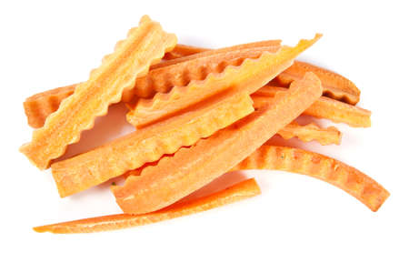 Portion of carrots, spiced carrot Long slicesの写真素材