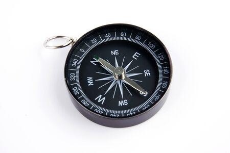 Compass against isolated white background.の写真素材