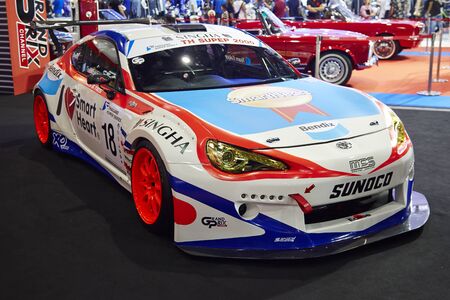 BANGKOK - MARCH 29: Toyota altis racing modifications car on display at The 36 th Bangkok International Motor Show on March 29, 2015 in Bangkok, Thailand.のeditorial素材