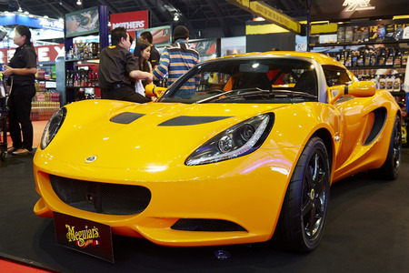 BANGKOK - MARCH 29: Lotus Elise car by gopro on display at The 36 th Bangkok International Motor Show on March 29, 2015 in Bangkok, Thailand.のeditorial素材