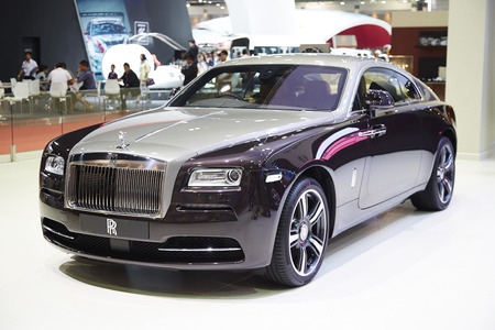 BANGKOK - MARCH 29: Rolls-Royce car on display at The 36 th Bangkok International Motor Show on March 29, 2015 in Bangkok, Thailand.のeditorial素材