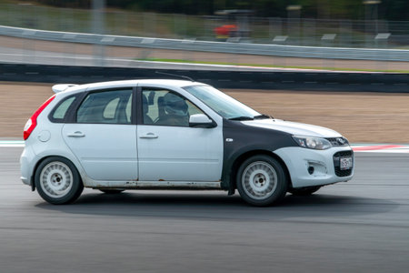 Lada Kalina at the race track