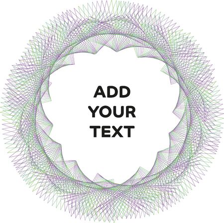 Safety net for documents. Guillocheのイラスト素材