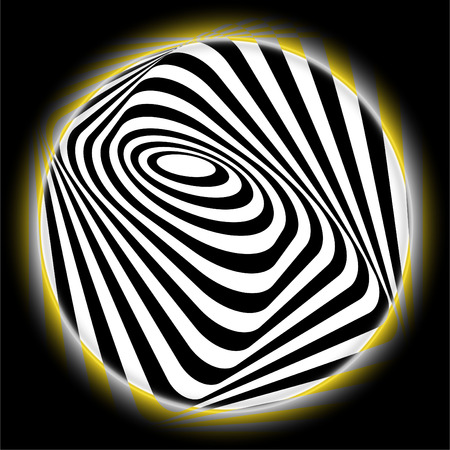 The wave vector of optical illusion. Background, protective mesh.のイラスト素材